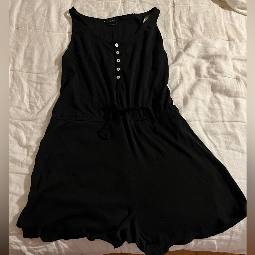 Hatch Black Jumpsuit with Button Detail